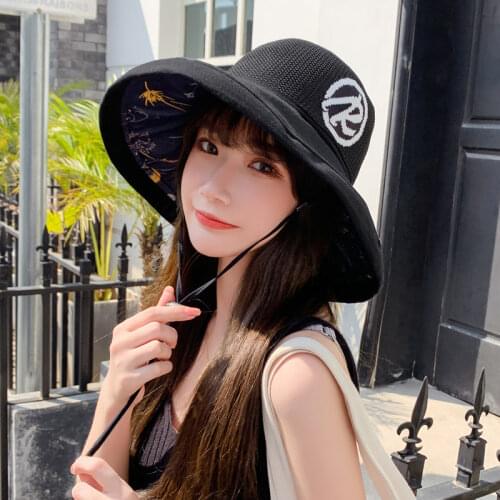 Wide-brimmed sun hat, sun-proof, wind-proof, large-brimmed, Japanese fishermans hat, summer, thin-brimmed