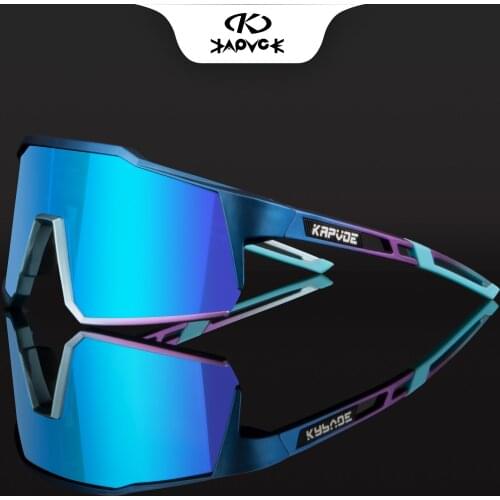 Kapvoe New Outdoor Cycling Glasses Photochromic Sunglasses Sonnenbrille Herren Mountain Riding Polarized Goggles Bicycle Eyewear