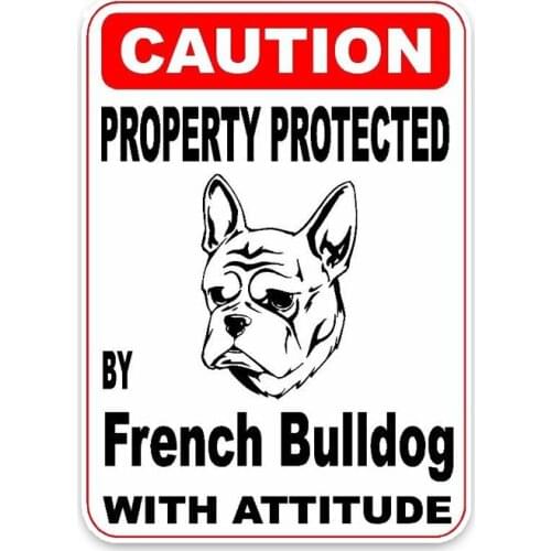 New Personality French Bulldog Dog Puppy PetCar Sticker Vinyl PVC 14cm*10cm Motorcycle Decals Car Window Car Decals