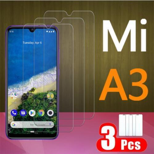 1-3 pcs Tempered Glass For Xiaomi mi a3 case Screen Protector a 3 mia3 3a xiaomia3 xiomi saomi glas 2.5D 9H Film armored