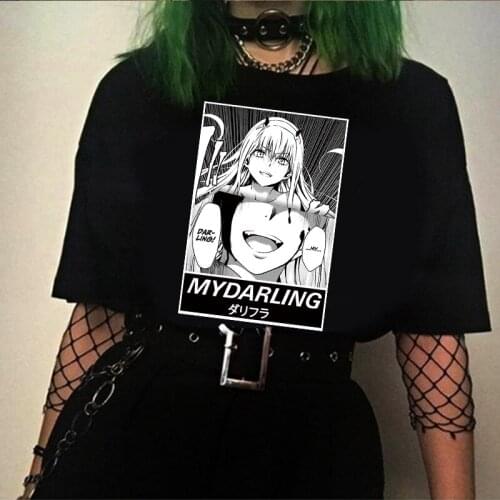 Darling in the Franxx Anime Harajuku Zero TWO Print Women Tops Female T-shirt