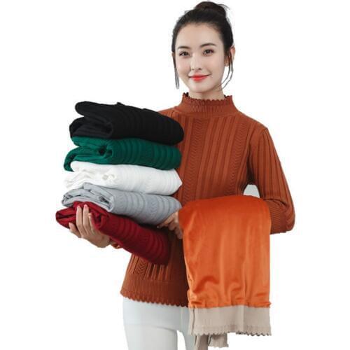 Chic Autumn winter thick Sweater Pullovers Women Long Sleeve casual 2019 warm basic turtleneck Sweater female knit Jumpers top