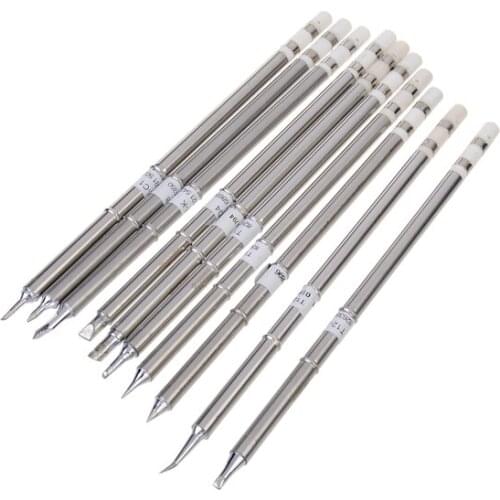10pcs T12 Series Solder Iron Tips for Hakkoo Soldering Station FX-951 FX-952