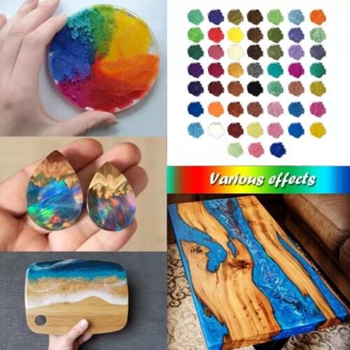 24 Colors Mica Powder Epoxy Resin Dye Pearl Pigment Natural Mica Mineral Powder DIY Glitter Epoxy Mold Jewelry Making Material