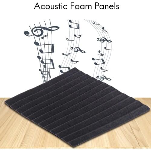 12 Pack- Acoustic Panels foam Engineering sponge Wedges Soundproofing Panels 1inch x 12 inch x 12inch