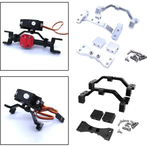 Aluminum Pull Rod Base Seat Servo Fixed Mount Upgrade Spare Part for MN D90 D91 D96 D99S 1/12 RC Car Truck Crawler
