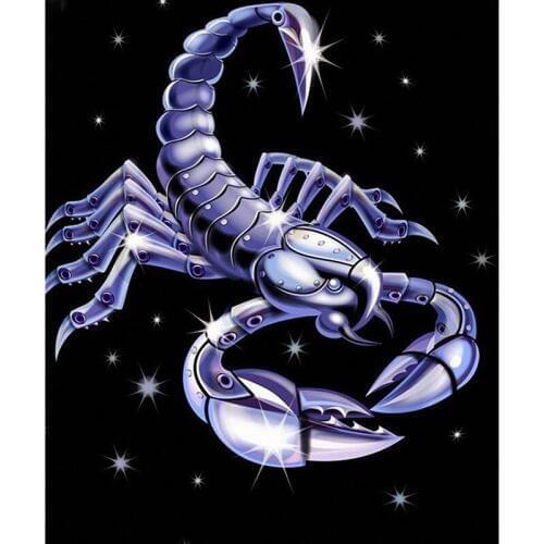 GELANYOUPIN 5D DIY Diamond Painting Full Round Drill "Cartoon scorpion" 3D Embroidery Cross Stitch gift Diamond MosaicHome Decor