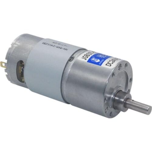 JGB37-545 Geared Motor, High Torque DC 24V Reducer Motor Low Speed Motor Smart Car Balance Car
