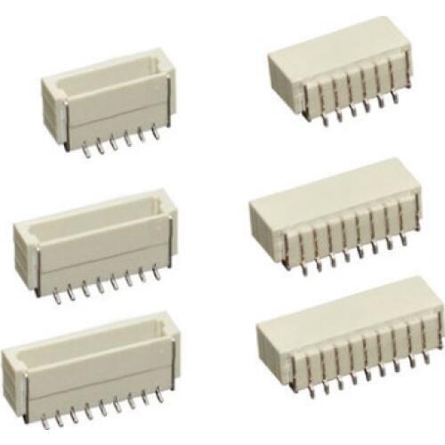 1000pcs SH 1.0 Connector 1.0 mm Pitch Vertical 2 3 4 5 6 7 8 9 10 11 12 15 16 16 Pin Male Pin Header Straight Reflow Solder