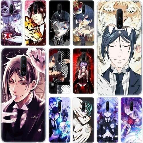 Hot Anime Black Butler and a cat Soft Silicone Fashion Transparent Case For OnePlus 7 Pro 5G 6 6T 5 5T 3 3T TPU Cover