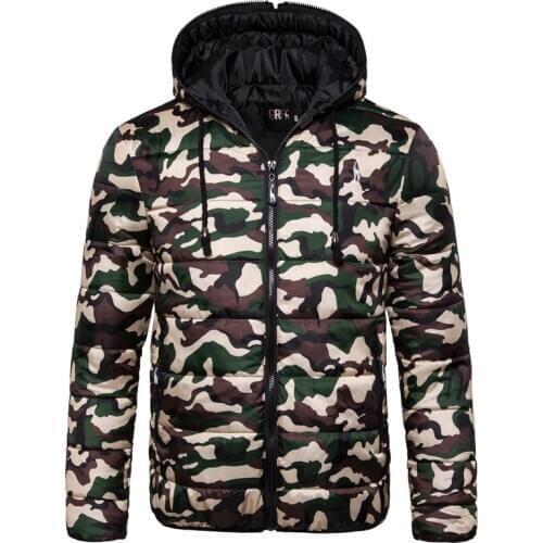 2021 New Waterproof Winter Jacket Men Hoodied Parka Men Warm Winter Coat Men Thicken Zipper Camouflage Mens Jackets