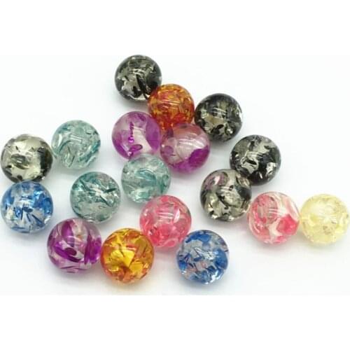 New Arrival! Resin Floral effect Round beads for Handmade Necklace/Earring DIY Parts,Jewelry Accessories Findings & Component