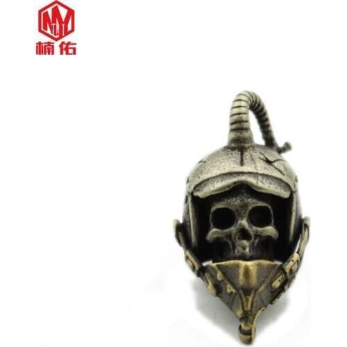 New Product! ! ! 1PCS American Hero Pilot EDC Paracord Brass Knife Bead Outdoor Car Key Pendant
