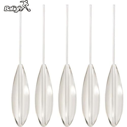 Balight 5Pcs 5/10/15/20/25/30g Fishing Float Acrylic Fishing Float Sinking-down Bombarda Floats White Transparent Fishing Tackle