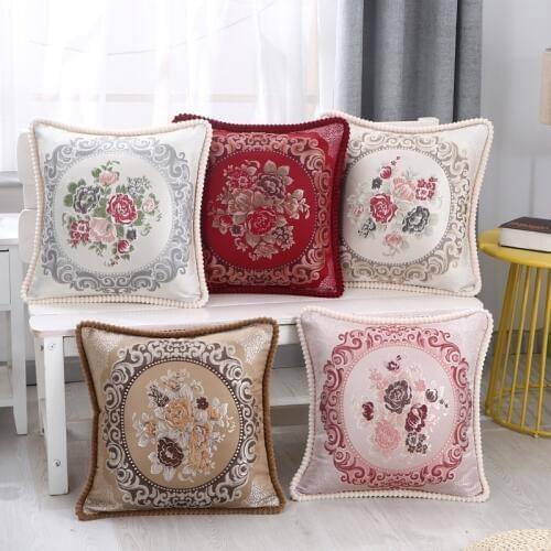 Thickening The Royal luxury high precision pillow cover chair pillow case car Brand cushion cover decoartive pillows