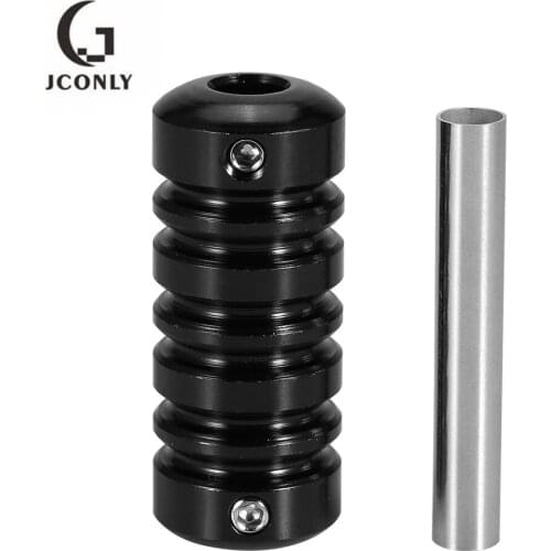 2pcs 22mm Aluminium Alloy Tattoo Grip Tube Black colors Tattoo Machine Handle Grips for Tattoo Supplies and Equipment