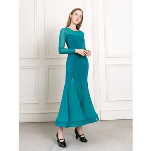 Modern dance dancing long latin dance dress exercise clothes womens suit summer new dress