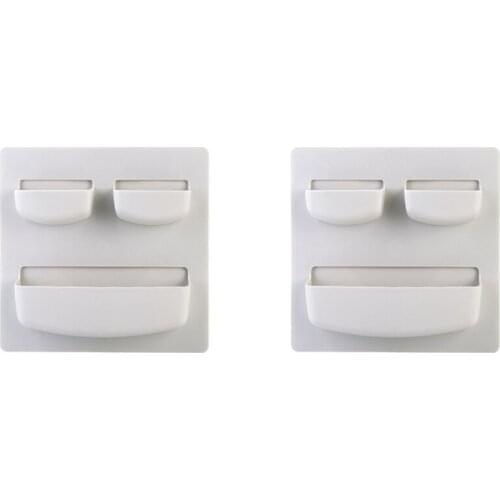 Storage Racks Home Paste Wall Rack Bathroom Wall Storage Rack Free Punch Wall Hanging Racks Kitchen Organizer 2PCS