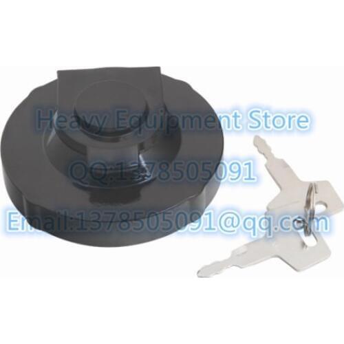 Fuel Diesel Cap with 2 Key For Takeuchi Excavator Track Loader 1552100500 15521-00500 15521-01200 Fuel Neck Strainer