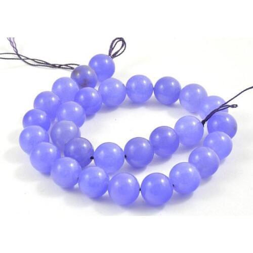 Unique Pearls jewellery Store Lavender Jade Beads 12mm Gemstone Loose Beads Full Strand 15 inches LC3-338