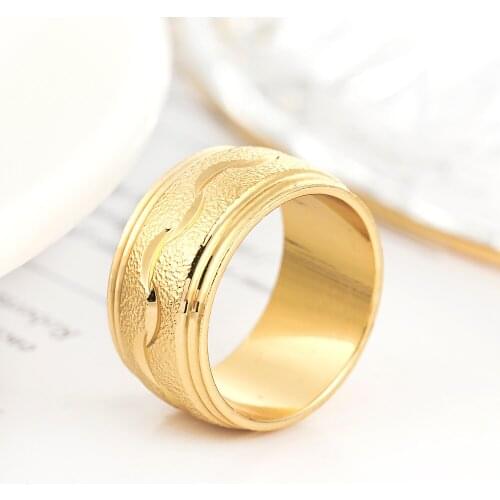 Women Rings Specially Designed for Women Wedding Ring Fashion Simple Gold Plated Leaf Pattern Couple Ring Send Girlfriend