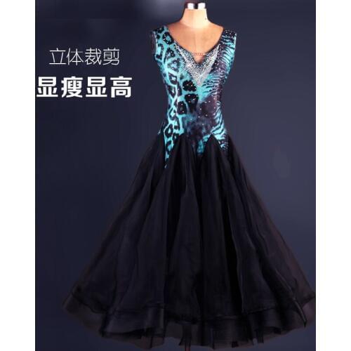 2019 New Costume Sale Ballroom Dance Skirts Newest Design Woman Modern Waltz Tango Dress/standard Competition Dress M049