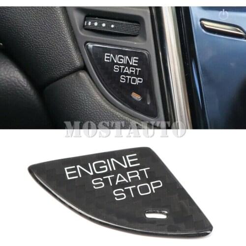 For Cadillac ATS 2013-2019 ABS Engine Start Stop Switch Button Frame Cover Trim 1pcs Car Accessories Interior Car Decor Car Trim