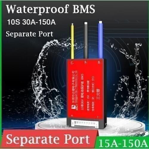 10S 15A 20A 30A 40A 50A Waterproof BMS 18650 Li-ion Lithium Battery Protection Board Balance High Current 60A 80A 100A 120A 150A