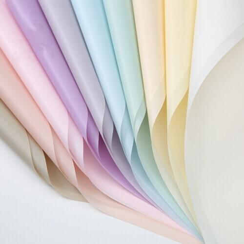 20 Sheets Solid Color Florist Packing Kraft Paper Christmas Wedding Deco Flower Wrapping Paper