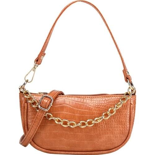 2020 sixfit Gold Chain Shoulder Hobos Bags for Women Female Crossbody Messenger Handbag Lady Party Clutch Girl Bolsas