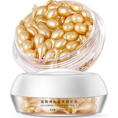 30 Capsules (box) Placenta Capsules Essence Firming Anti-wrinkle Essence Fine Lines Facial Essence Essence Free Shipping