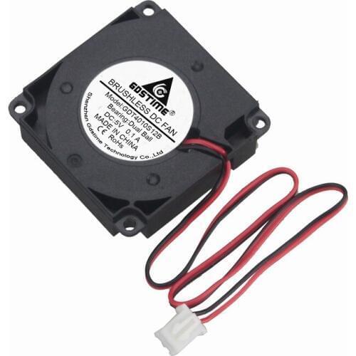 50 Pcs Gdstime 40x40x10mm Dual Ball 3D Printer Laptop Turbo Fan 5V Blower 40mm x 10mm Small Cooler DC Brushless Cooling Fan 4cm