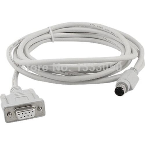 8.2 Ft 4P Mini Din to DB9P RS422 PLC Programming Cable for Panasonic FP1