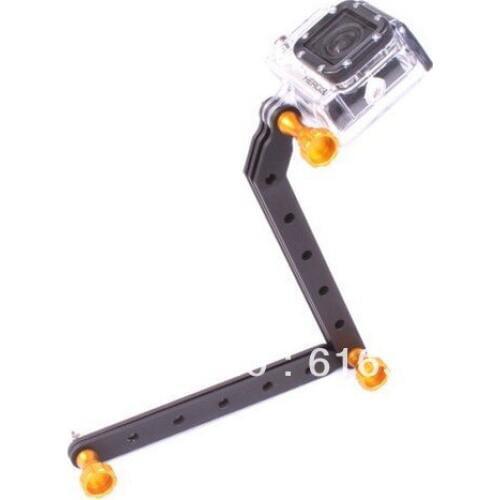 Cnc billet Aluminum Extension Arms and Screws Set Aluminum Alloy Extension Arms Mount Screw for Gopro HD Hero2 Hero3