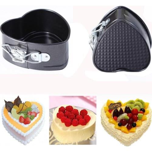 Non-stick Love Heart Shape Cake Pan Tin Diy Cake Mold Baking Cheese Bread Tray Diy Pastry Molds Bakeware Cooking Tools