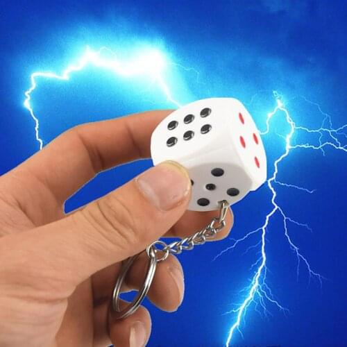 Electric Shock Dice Practical Joke Gag Prank Funny Trick Fun Gadget April Fool Toy Halloween Party Joke Keychain Prank Trick Toy