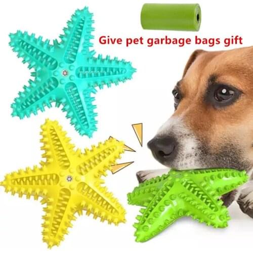 Talking Dog toys Star Shape Dogs Toothbrush Toy Pet Molar Tooth Cleaning Dogs Interactive Toy Training IQ Durable Chewing Toys