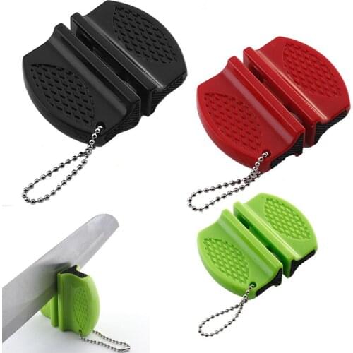 Mini Ceramic Rod Knife Sharpener Kitchen Supplies Two-stage Tungsten Portable Butterfly Type Whetstone Sharpening Knives Stone