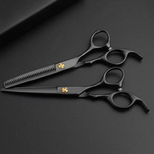 1Set Hair Cutting Scissors Kits Stainless Steel Hairdressing Thinning Shears Set