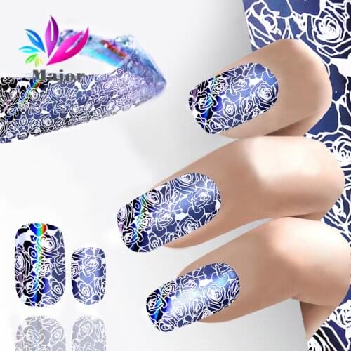2017 New Arrival Holographic Shiny Laser Nail Art Foils Paper laser Nail transfer foil nail art Decorations