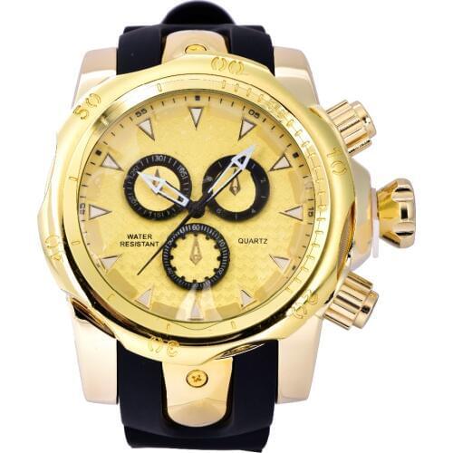 New Mens High Quality SHHORS 80085 Wristwatch New Fashion Sports Military Men Watch Fashion Design Dial Quartz Male Watch