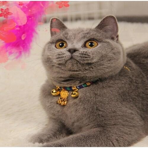 Wholesale Pet Supplies Cat Longevity Lock Hand-woven Collar New Japanese Style Collar Cat Supplies For Sale
