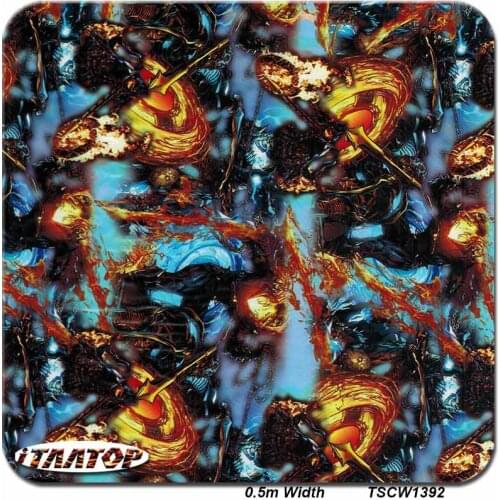 ITAATOP Cartoon Hydro Dipping TSCW1392 0.5M * 2/10/20M Water Transfer Print Film