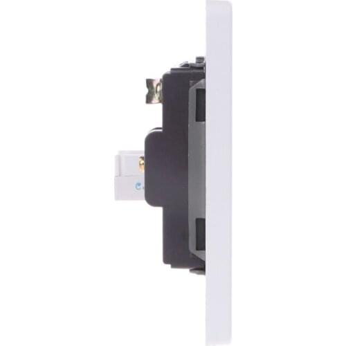 RJ45 Network Adapter+TV Antenna Coaxial Wall Mount Output Faceplate Panel Socket