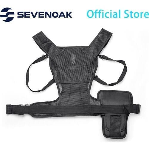 Sevenoak SK-MSP01 Dual Camera Harness Multi Carrying Chest Vest System with Side Holster for Canon Sony Panasonic Olympus DSLR