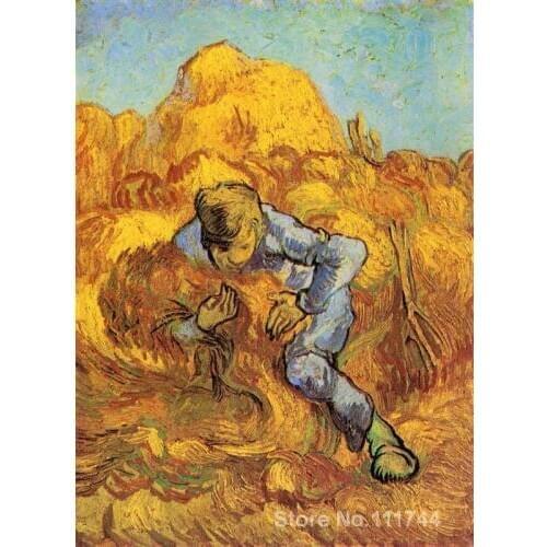 Modern art Sheaf Binder The after Millet by Vincent Van Gogh paintings for living room Hand painted High quality