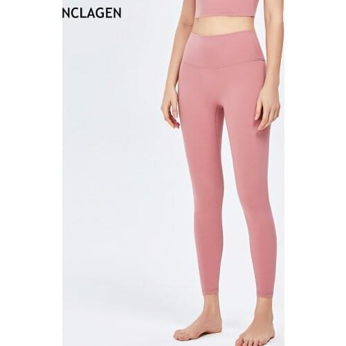 NCLAGEN Sport Leggings High Waist Yoga Pants Women Autumn Gym Workout Running Peach Butt Lifting Squat Proof Slim Fitness Tights