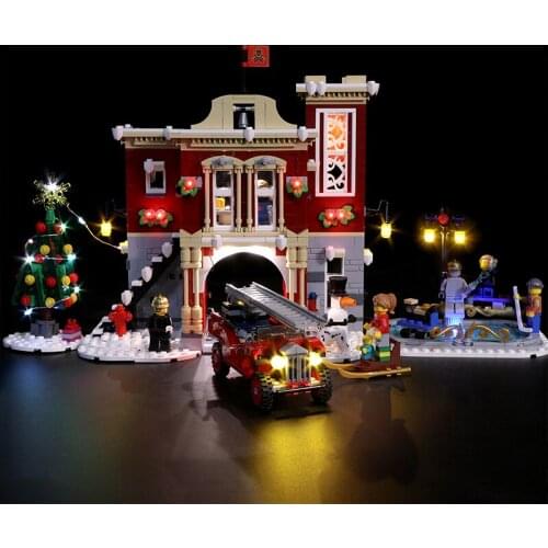 Led Light Compatible For 10263 Creator Winter Village Fire Station (Only LED Light, No Block Kit ) P11203