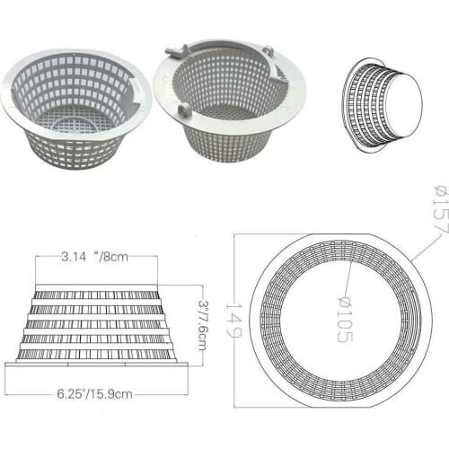 Universal Replacement Skimmer Basket Plastic Skimmers for Aboveground Swimming Pool M56