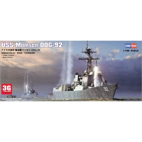 Hobbyboss Trumpeter 1/700 scale ship 83413 USS MOMSEN DDG-92 battleship assembly model kits Modle building scale battleship